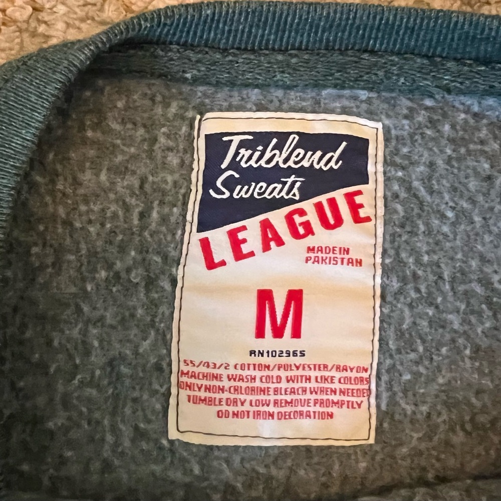 Baylor Bears The League TriBlend Sweatshirt Color Green Men’s Size Medium-Flaw - Picture 4 of 6